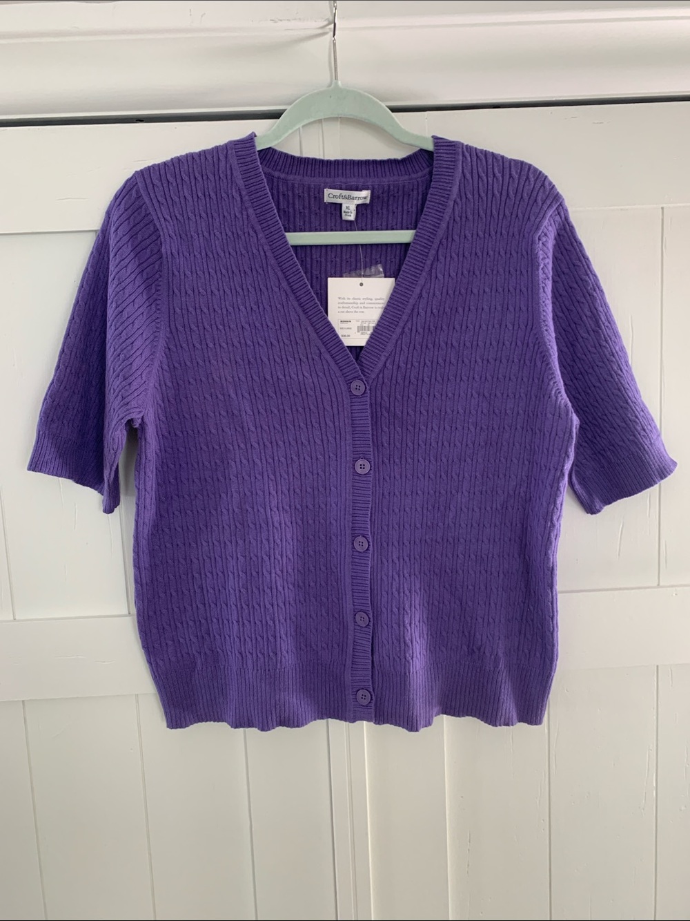 New Croft & Barrow Cardigan Top - Size XL